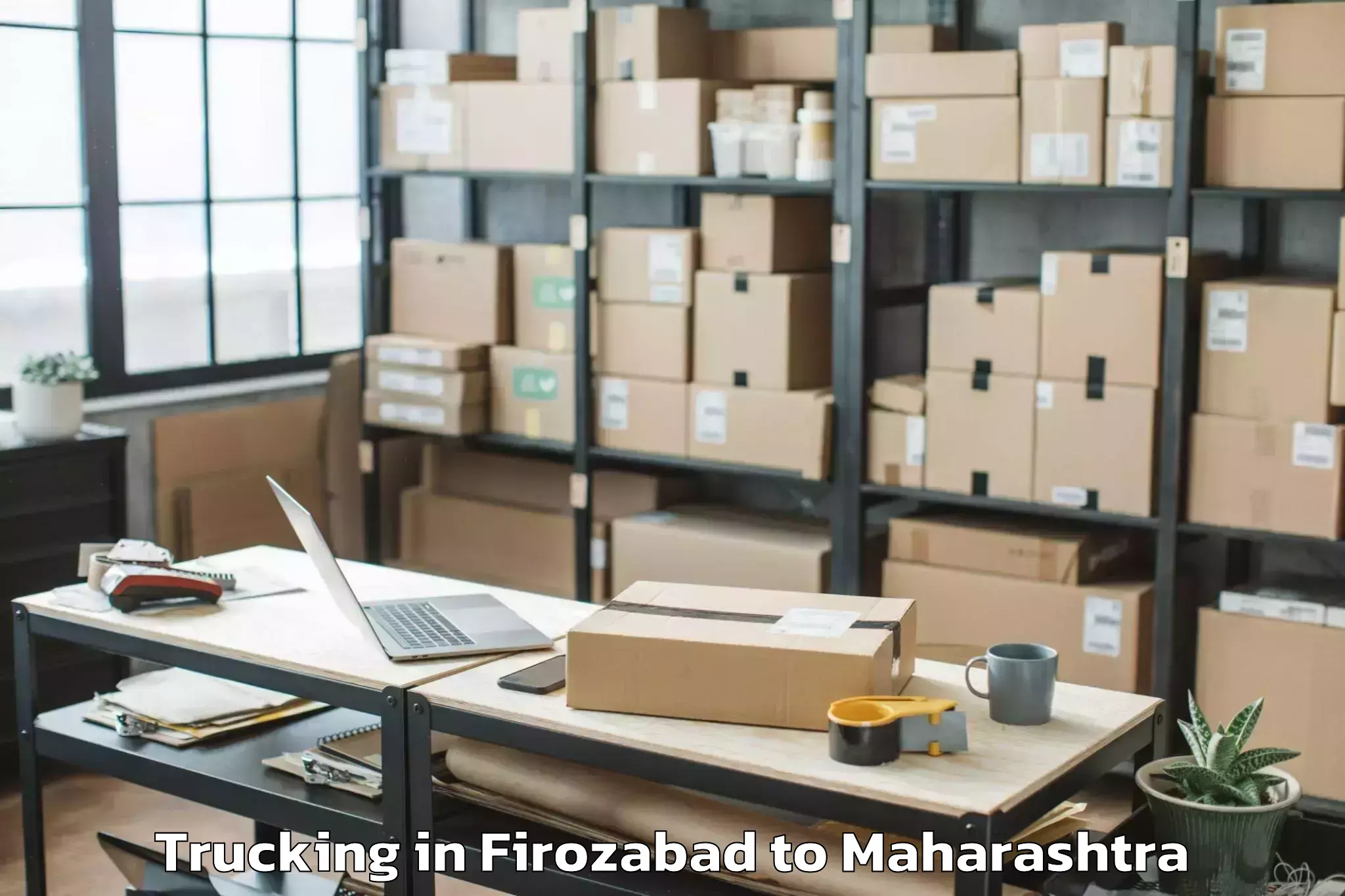 Trusted Firozabad to Ahmadnagar Trucking